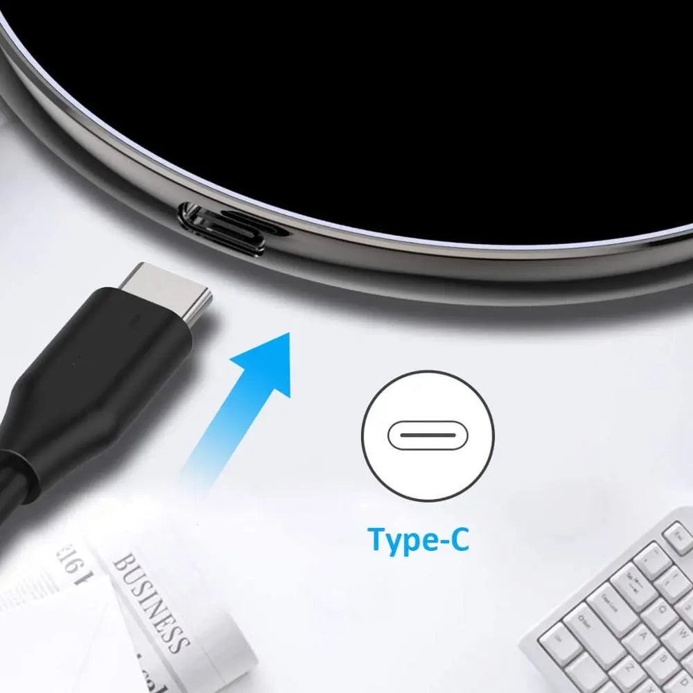Avelena | 30W Schnelles kabelloses Ladepad | Premium USB C Ladekabel MagSafe Ladegerät für Apple iPhone, Samsung & Android - Fast Wireless Charging Pad