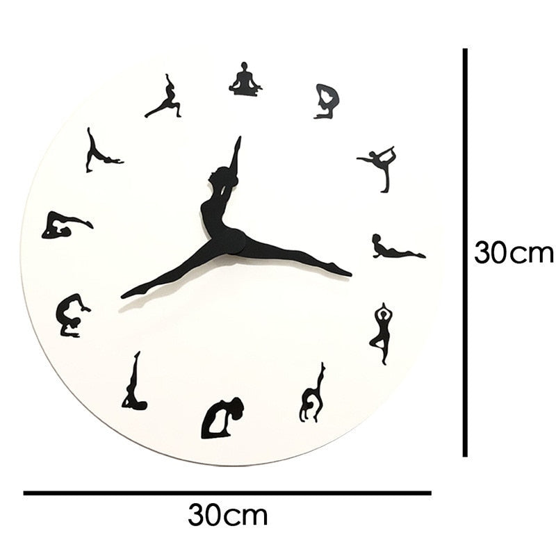 Avelena | Yoga Time Wanduhr