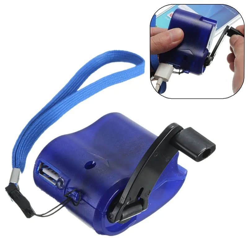 Avelena | Tragbares USB-Notfall-Ladegerät mit Handkurbel für Outdoor-Abenteuer