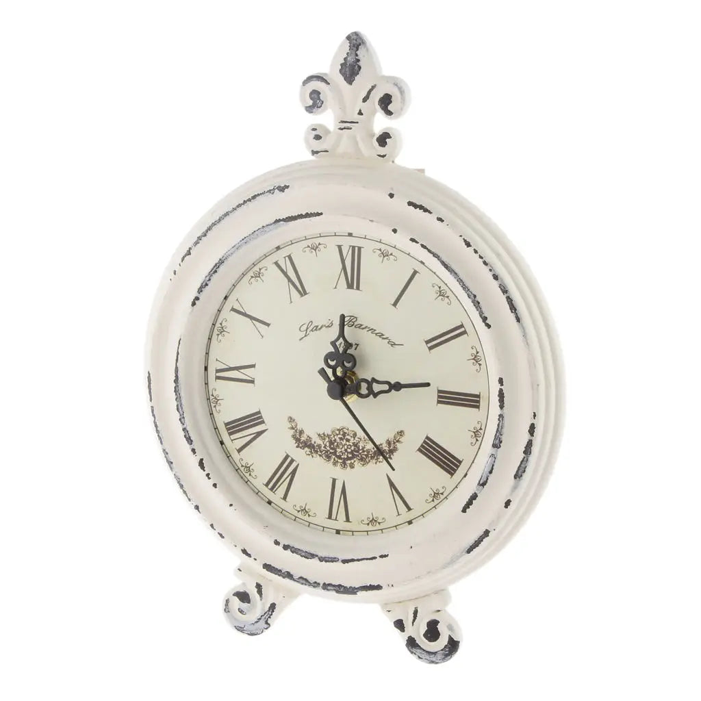 Avelena | Vintage Holzstil Tischuhr mit Alarm