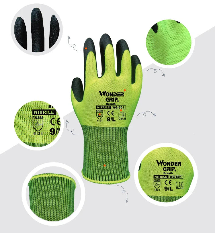 Avelena | Arbeitshandschuhe mit Wunder-Grip – Rutschfeste Handschuhe für Gartenarbeit und Handwerk