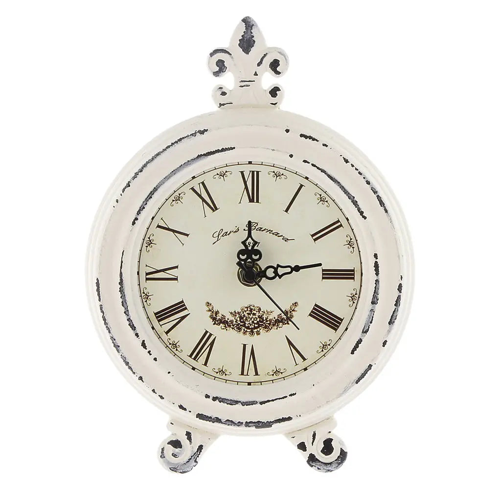 Avelena | Vintage Holzstil Tischuhr mit Alarm