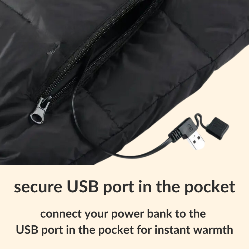 Avelena | Herren- & Damen-Heizjacke – Beste wiederaufladbare beheizte Pufferjacke, leichte batteriebetriebene Winterjacke UK