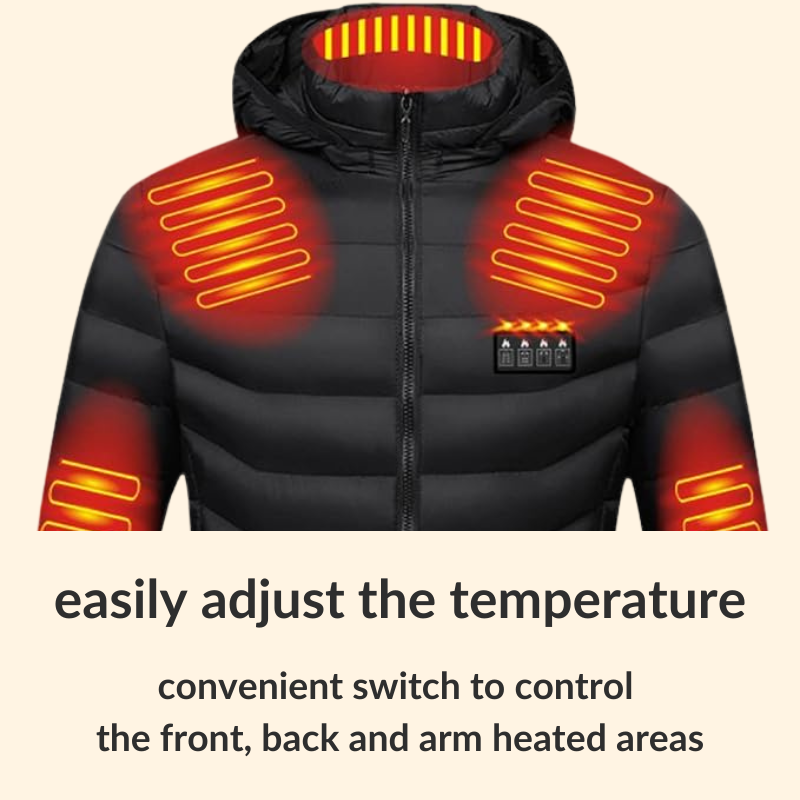 Avelena | Herren- & Damen-Heizjacke – Beste wiederaufladbare beheizte Pufferjacke, leichte batteriebetriebene Winterjacke UK