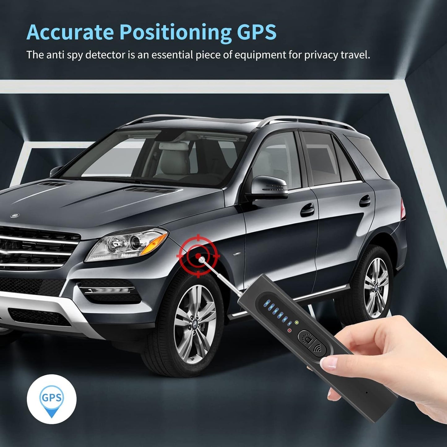 Avelena | Versteckter Kamera Detektor mit RF- und GPS-Tracking - Militärisches Überwachungsgerät zum Schutz der Privatsphäre