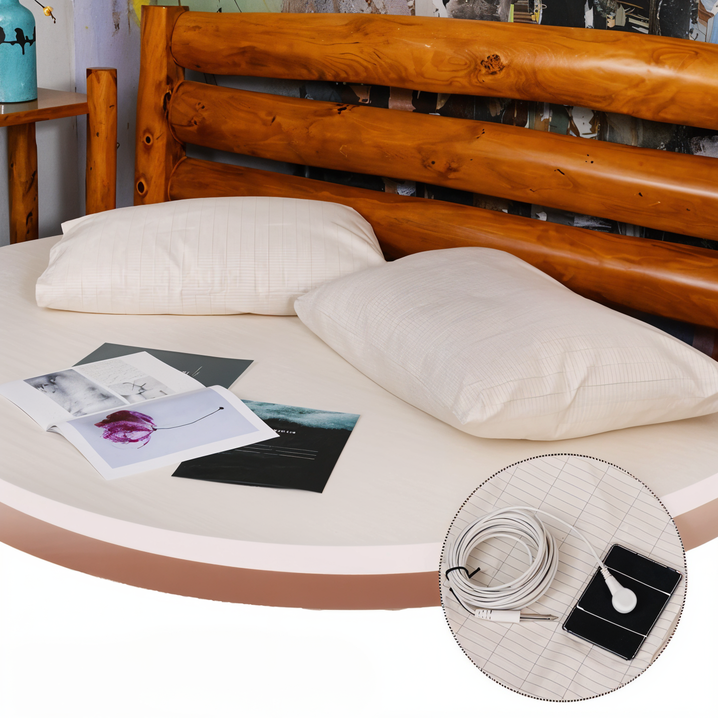 Avelena | Hochwertiges Leitfähiges Erdungslaken - Geerdetes Spannbetttuch - Einzel-/Doppel-Erdungsspannbetttuch