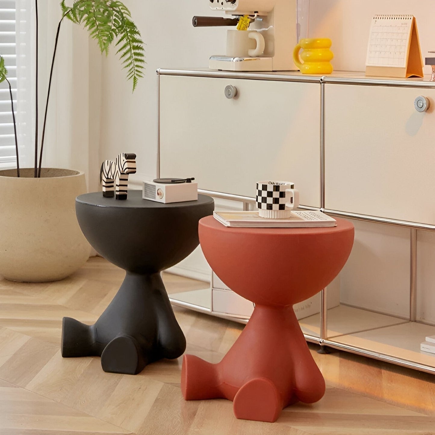 Avelena | Ylix – Luxuriöser runder Couchtisch für Wohnzimmer oder Seitenspace