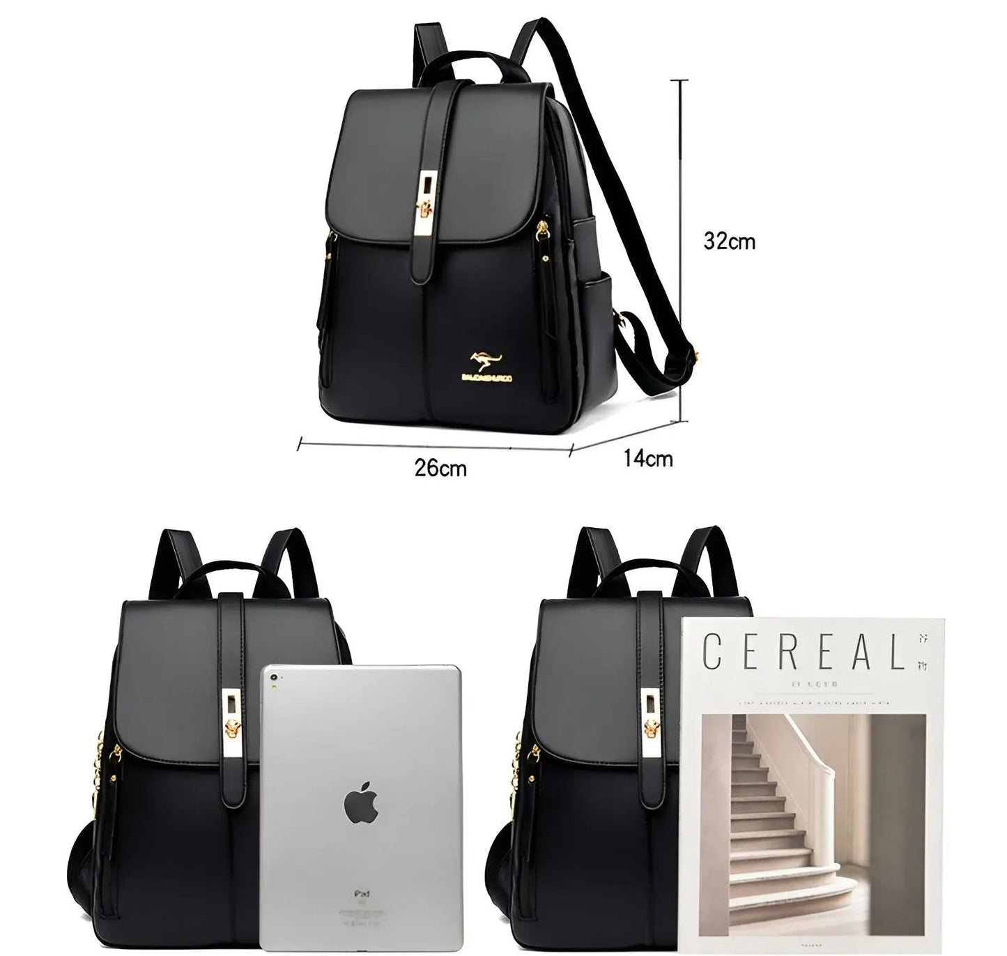 Avelena | Alena Rucksack - Luxuriöse und Hochwertige Leder Damenhandtasche