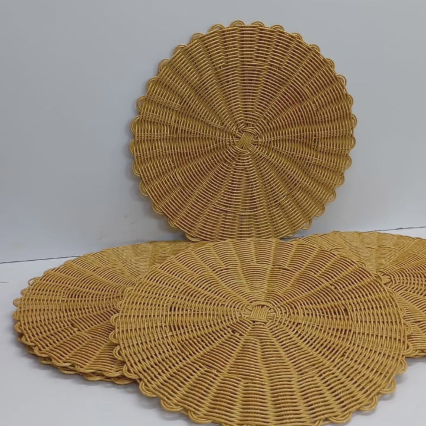 Avelena | 6-teiliges Set Dickere Rattan Tischset