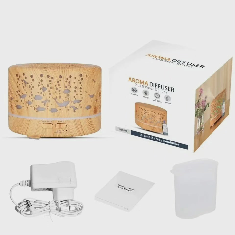 Avelena | Ultraschall Aroma Diffusor Luftbefeuchter mit Fernbedienung