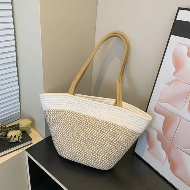 Avelena | Strohgewebte Tasche-