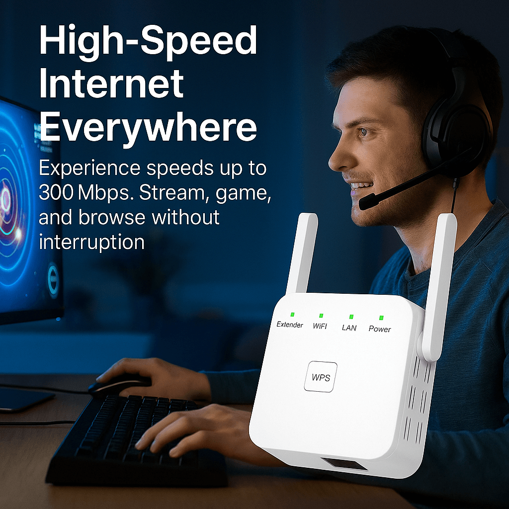 Avelena | WiFiBoost | Top WiFi Extender für schnellere, stärkere Verbindung