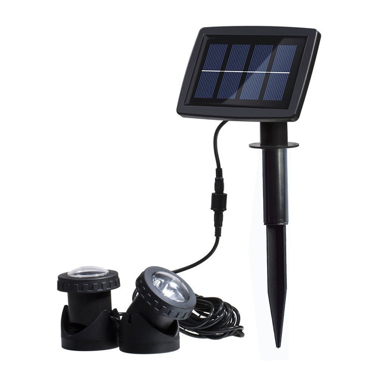 Avelena | Zwei Köpfe LED Außen-Wasserproof Solar Unterwasser Spotlight Flutlicht