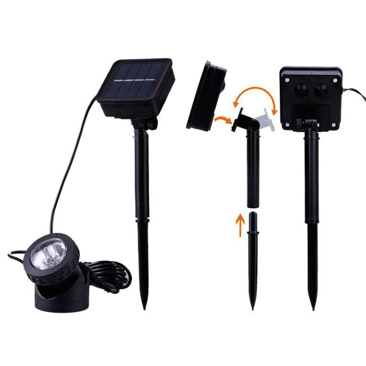Avelena | Zwei Köpfe LED Außen-Wasserproof Solar Unterwasser Spotlight Flutlicht