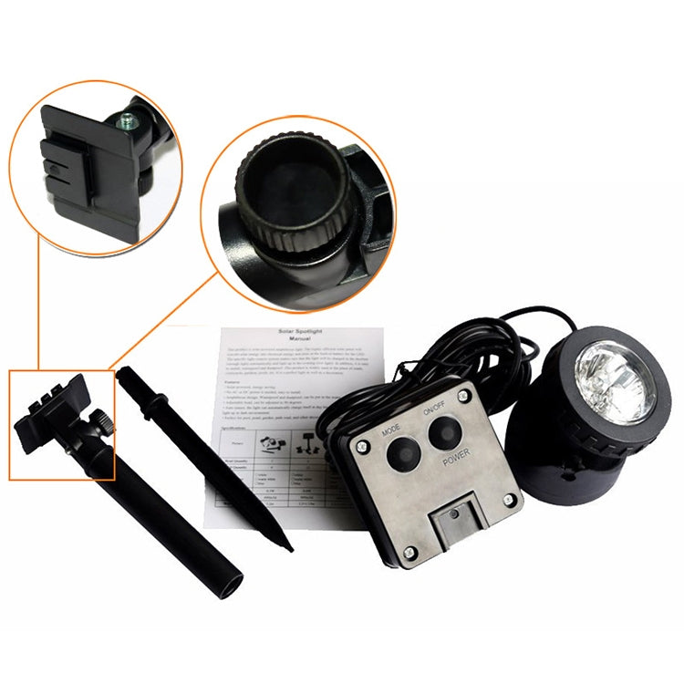 Avelena | Zwei Köpfe LED Außen-Wasserproof Solar Unterwasser Spotlight Flutlicht