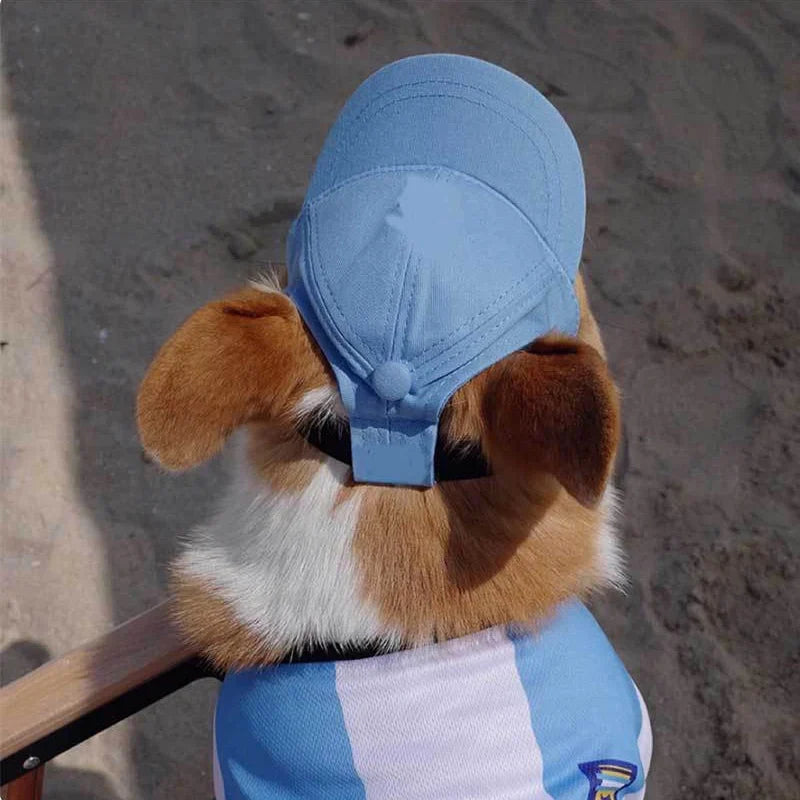 Avelena | Verstellbare Hundesonnenmütze - Süße Baseballkappe für den Sommer mit Ohrenöffnung