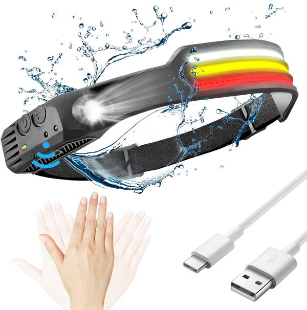 Avelena | Wiederaufladbare LED Stirnlampe zum Laufen, Radfahren und für Outdoor-Abenteuer