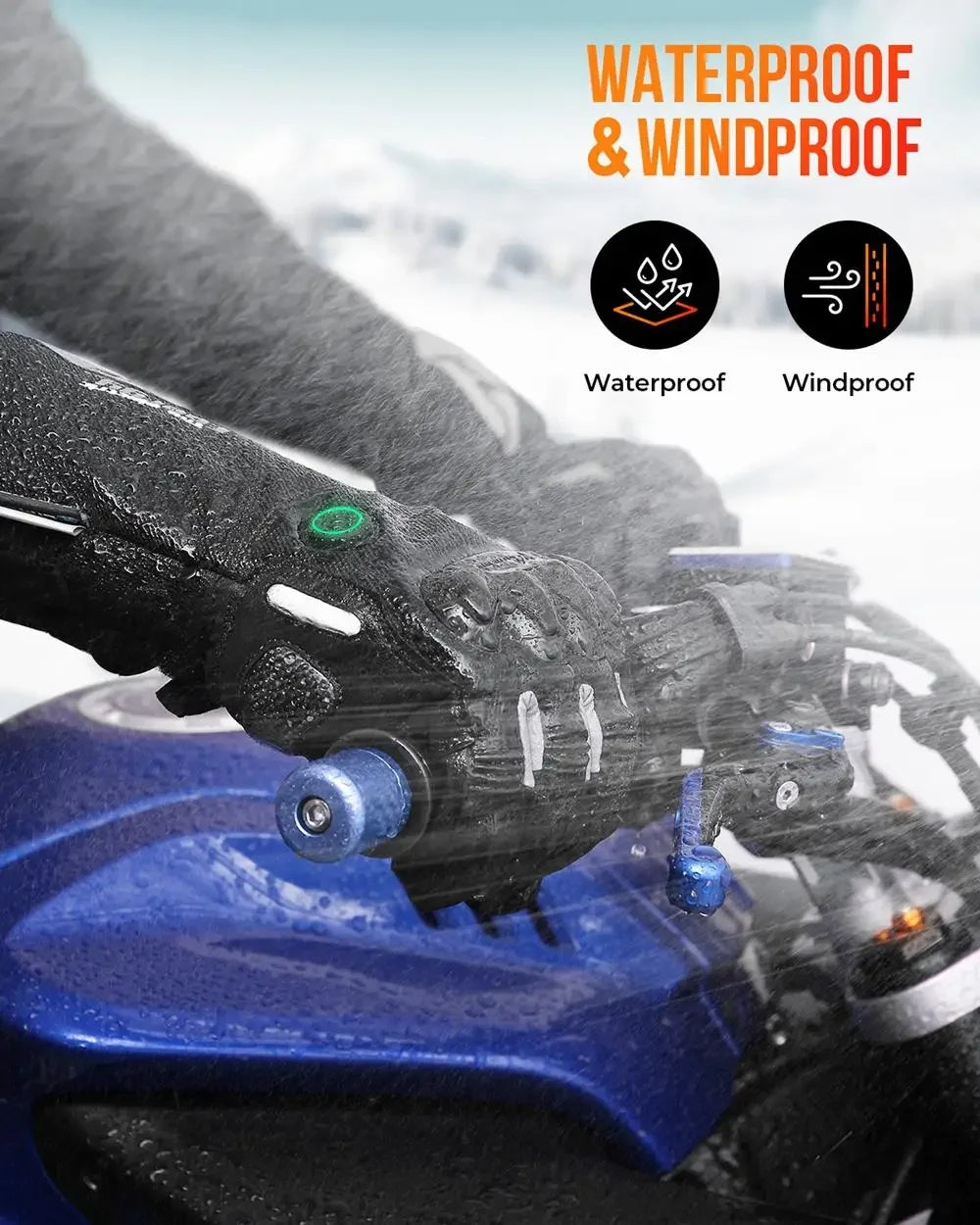 Avelena | Thermisch beheizte Handschuhe | Wasserdichte wiederaufladbare Winterhandschuhe