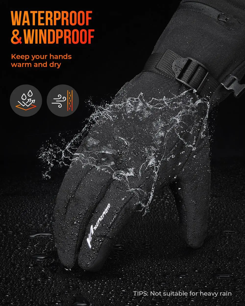 Avelena | Thermisch beheizte Handschuhe | Wasserdichte wiederaufladbare Winterhandschuhe