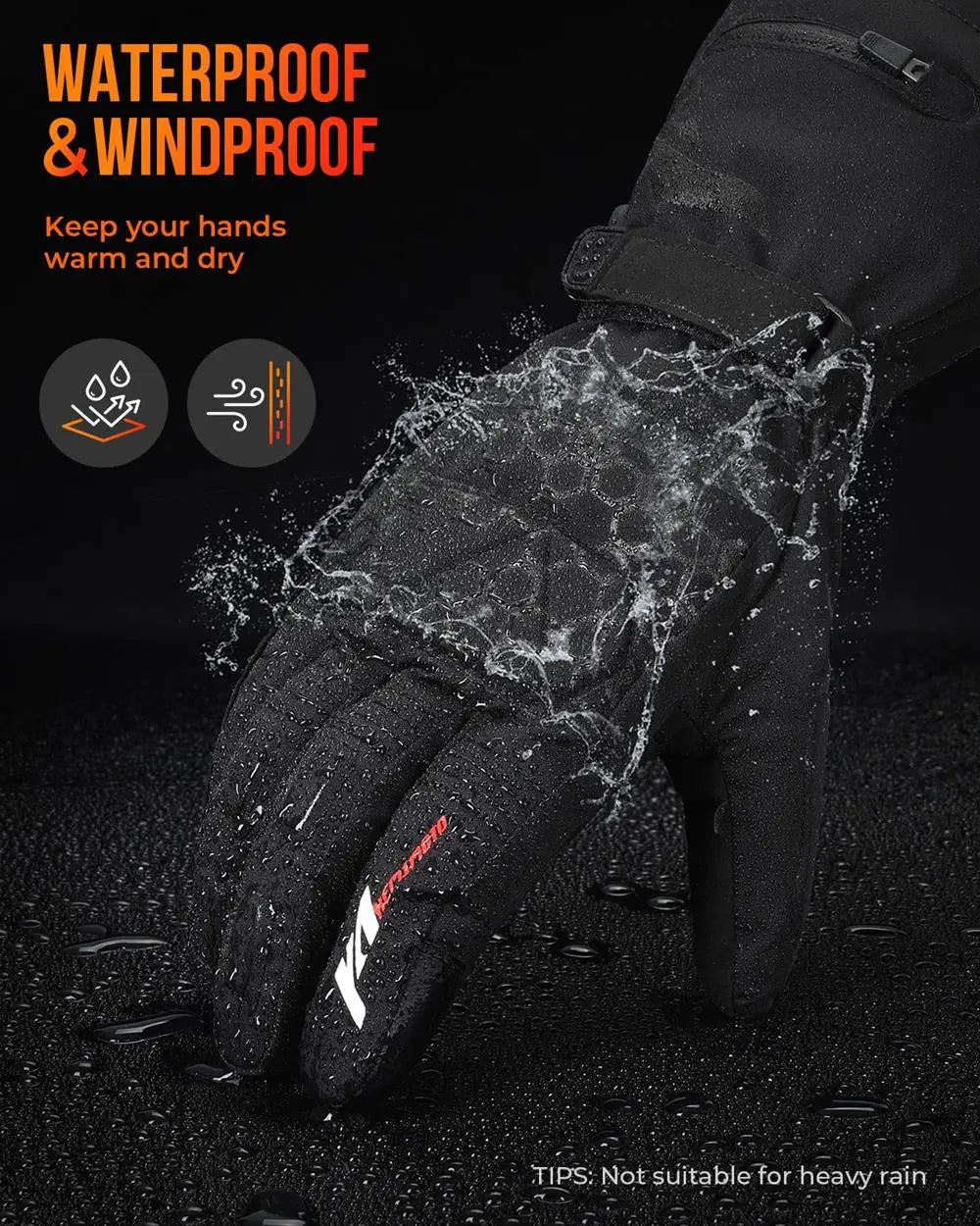 Avelena | Thermisch beheizte Handschuhe | Wasserdichte wiederaufladbare Winterhandschuhe