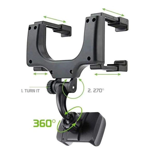 Avelena | ViewGrip 360 – Der Rückspiegel-Handyhalter für sichere Sicht & festen Halt!