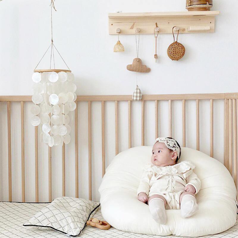 Avelena | ShellDreams Handgefertigtes Babyzimmer Windspiel | Muschel-Mobile | Beruhigende Klänge