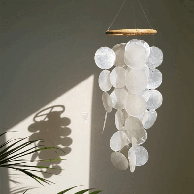 Avelena | ShellDreams Handgefertigtes Babyzimmer Windspiel | Muschel-Mobile | Beruhigende Klänge