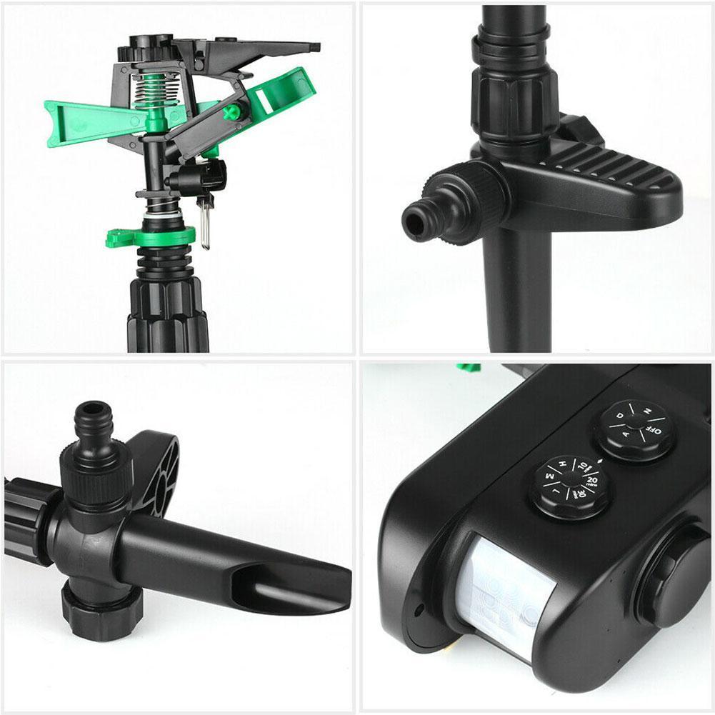 Avelena | Bewegungsaktivierter Rehabwehr-Sprinkler - Solarbetriebene Tierabwehr für Gärten & Rasen