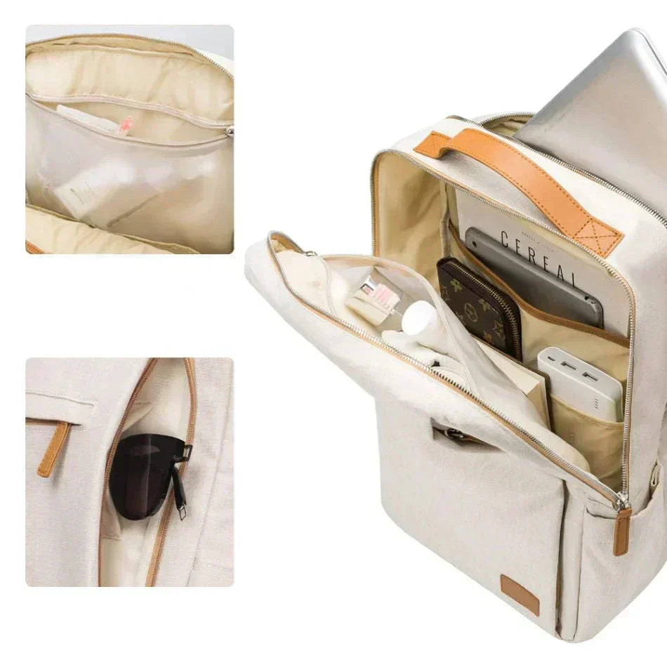 Avelena | TechPort Laptop-Rucksack mit USB-Ladeanschluss – Wasserabweisendes Design für 15,6-Zoll-Laptops
