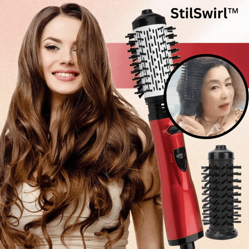 Avelena | StilSwirl Rotierende 3-in-1-Haarstyler-Bürste