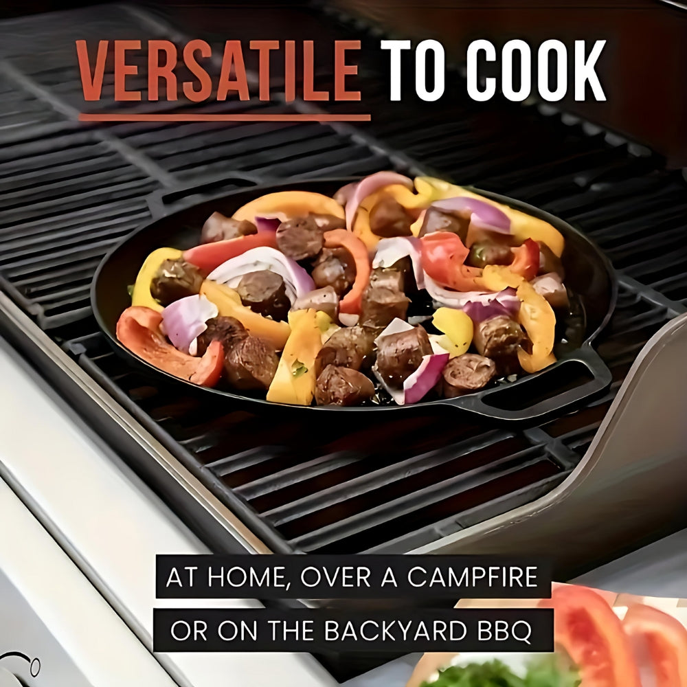 Avelena | Antihaft-Gusseisen-Grillpfanne