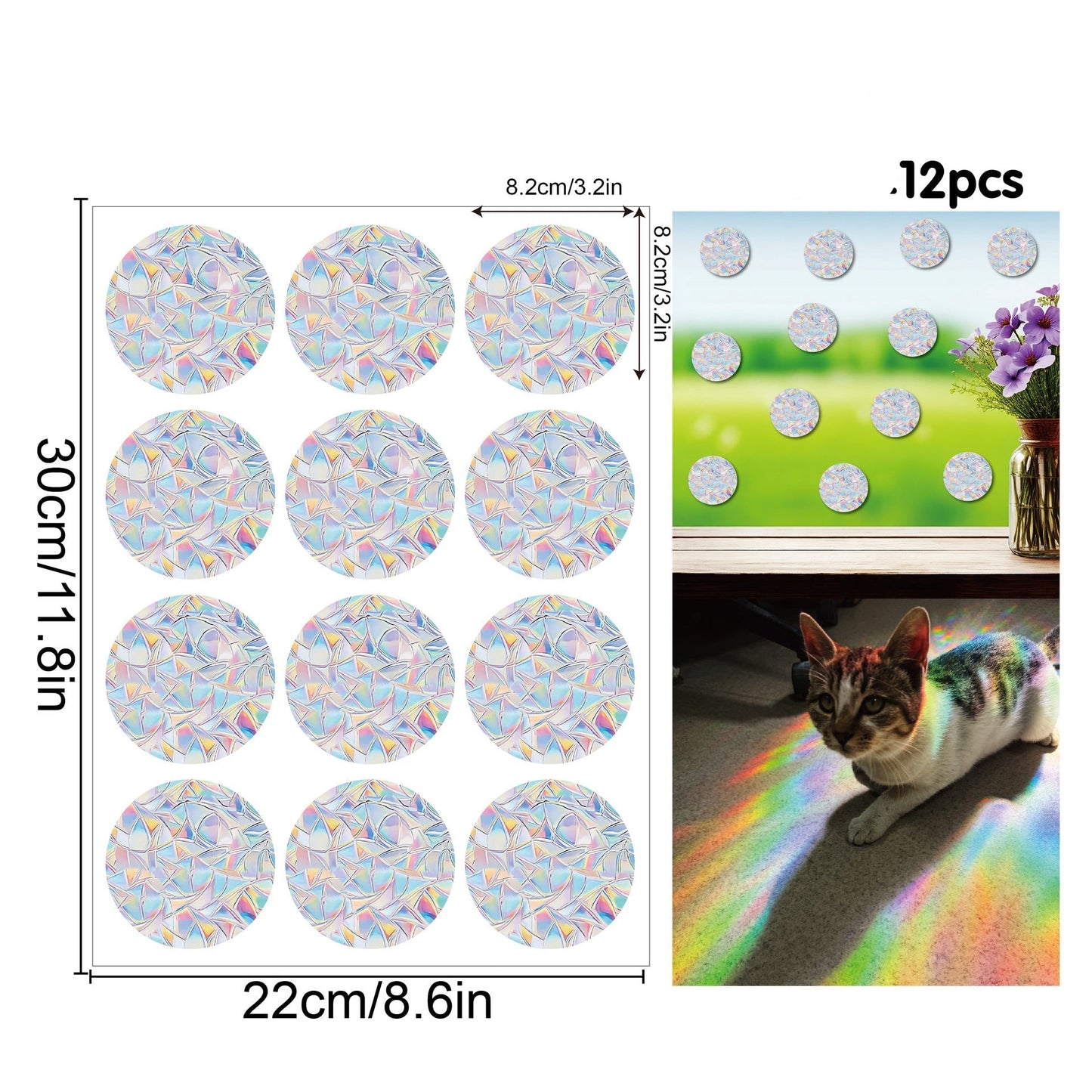 Avelena | Regenbogen Fenster Sticker