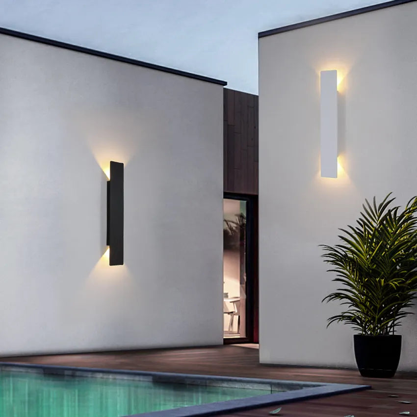 Avelena | Wetterfeste Aluminium Wandleuchte für Außen mit LED Licht - IP65, Einfache Installation und Langlebiges Design