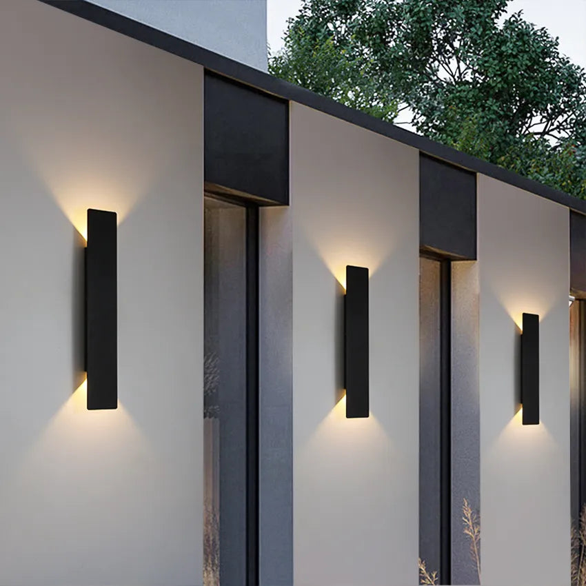 Avelena | Wetterfeste Aluminium Wandleuchte für Außen mit LED Licht - IP65, Einfache Installation und Langlebiges Design