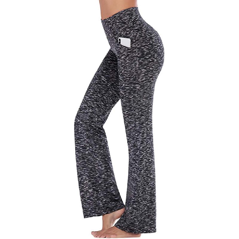 Avelena | Damen hoher Taille und ausgestelltem Bein Yogahose