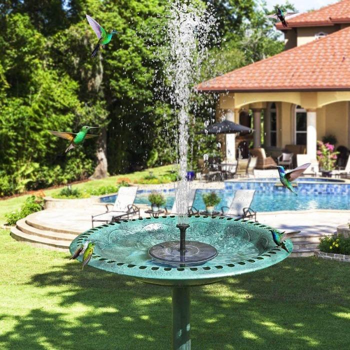 Avelena | Sophia AquaGlow Solarbrunnen – Charmante Gartenzierbrunnen