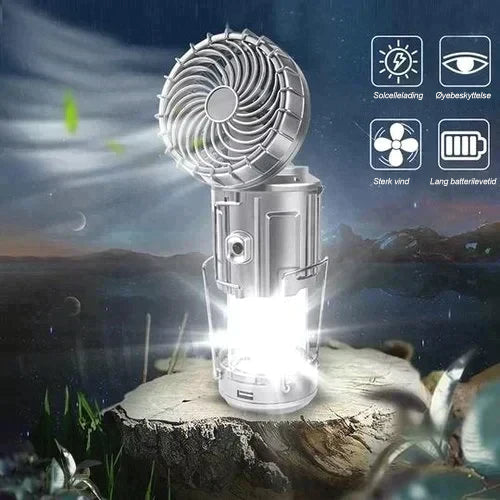 Avelena | Tragbare LED Campinglampe mit Ventilator
