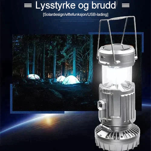 Avelena | Tragbare LED Campinglampe mit Ventilator