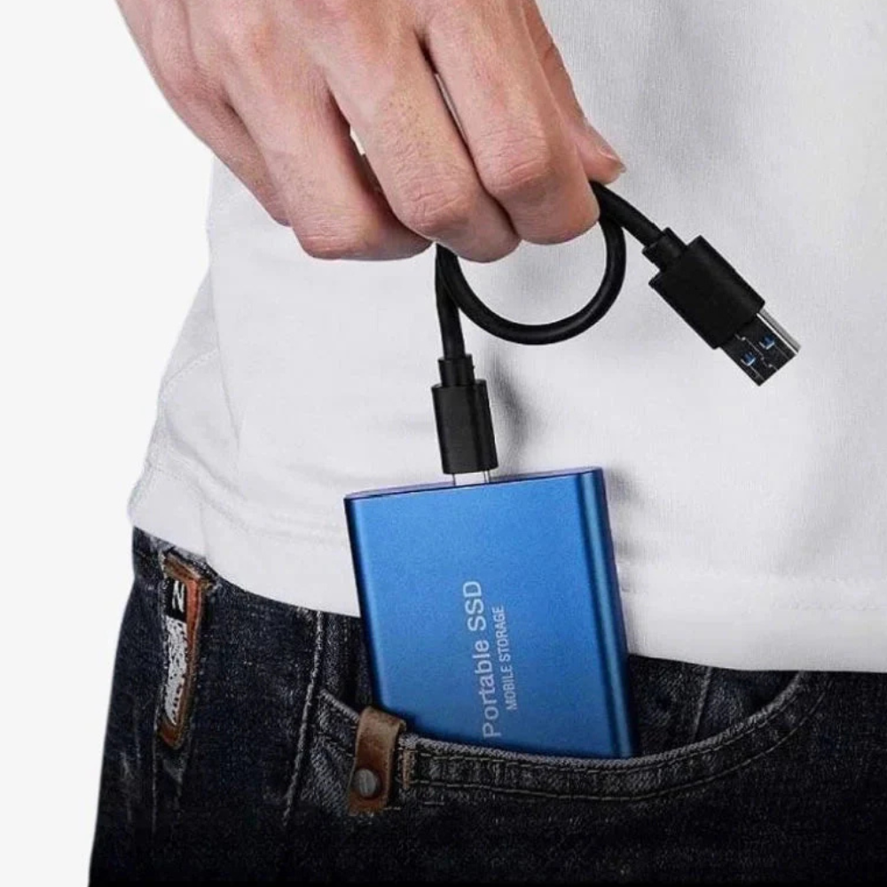 Avelena | Portable SSD USB C External Aluminum Shockproof Solid State Drive