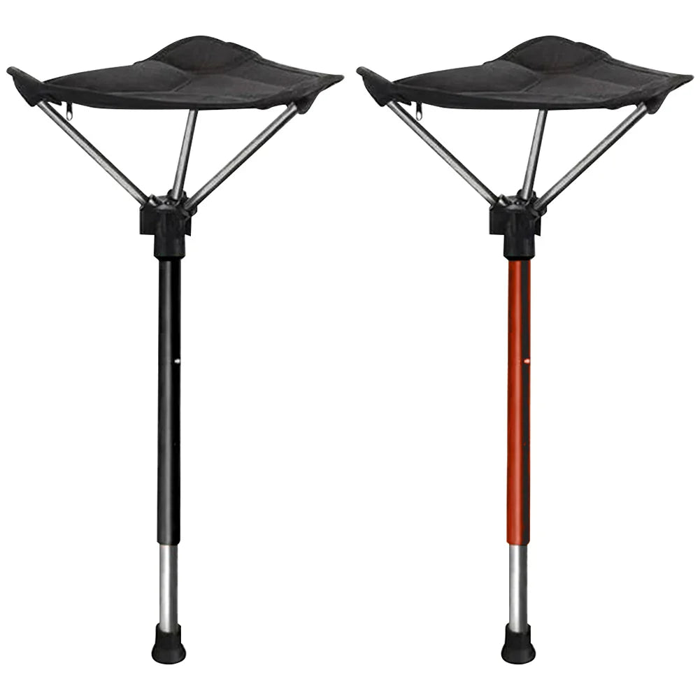 Avelena | Verstellbarer Aluminiumlegierung Klappcampinghocker 125 kg Tragfähigkeit für Wandern Reisen