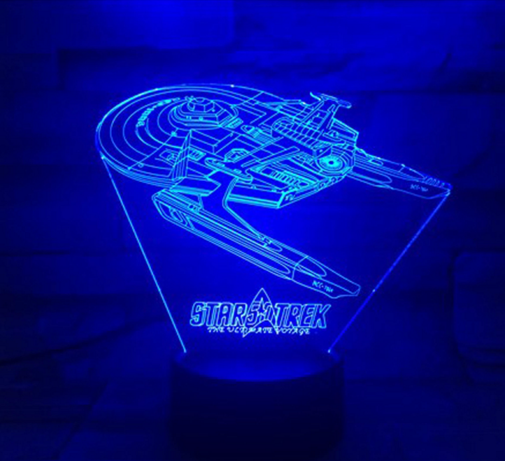 Avelena | Star Trek 3D optische Illusionslampe