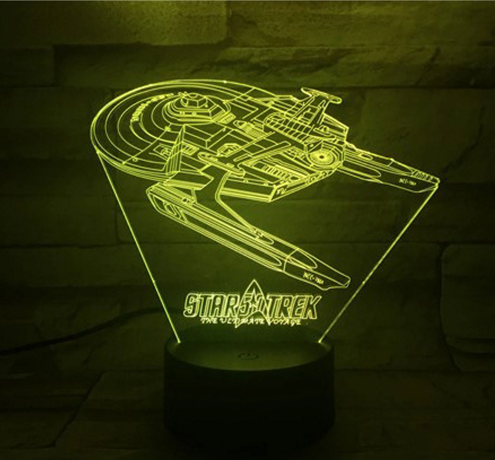 Avelena | Star Trek 3D optische Illusionslampe