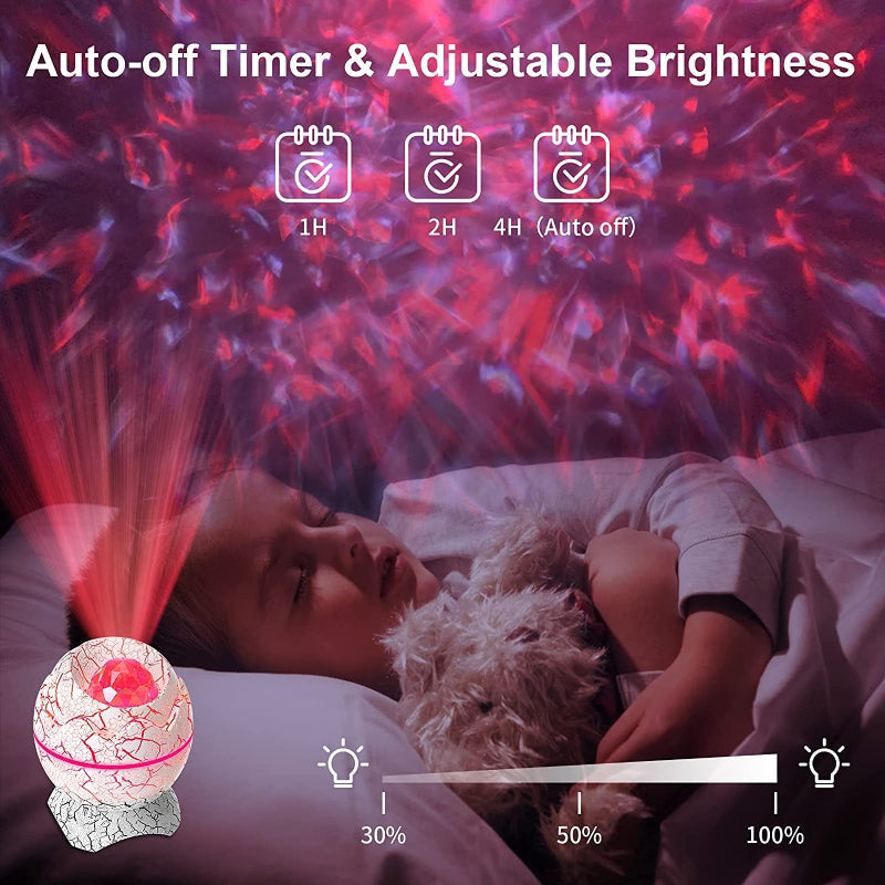 Avelena | Sternprojektor, Galaxy-Projektor für Schlafzimmer, Fernbedienung & Weißes Geräusch Bluetooth Lautsprecher