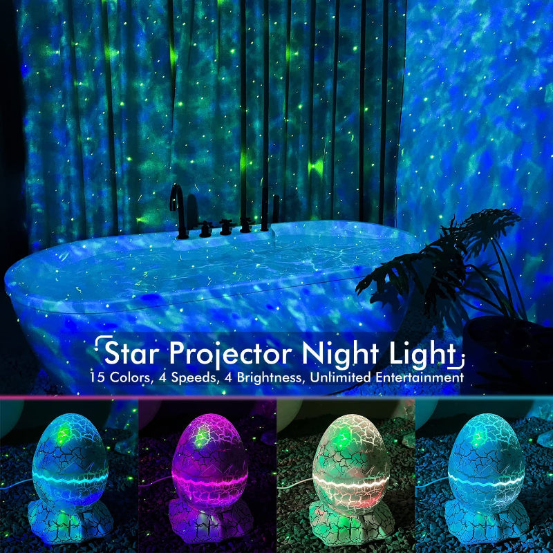 Avelena | Sternprojektor, Galaxy-Projektor für Schlafzimmer, Fernbedienung & Weißes Geräusch Bluetooth Lautsprecher