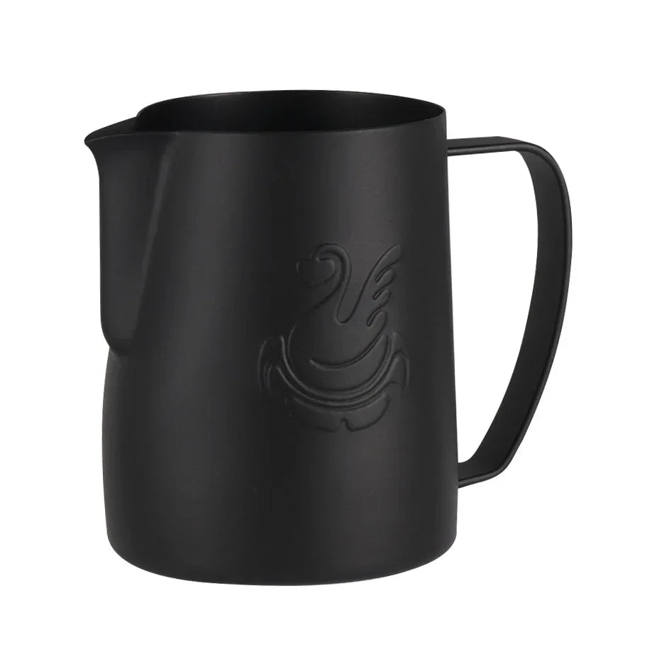 Avelena | 600ml Edelstahl-Kaffeekanne Milchaufschäumer Tasse Sahnebereiter Espresso Latte Art Werkzeug Eleganter Schwan