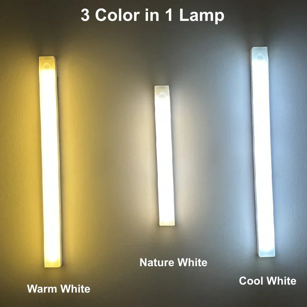 Avelena | Bewegungsmelder LED Nachtlicht USB wiederaufladbare kabellose Lampe