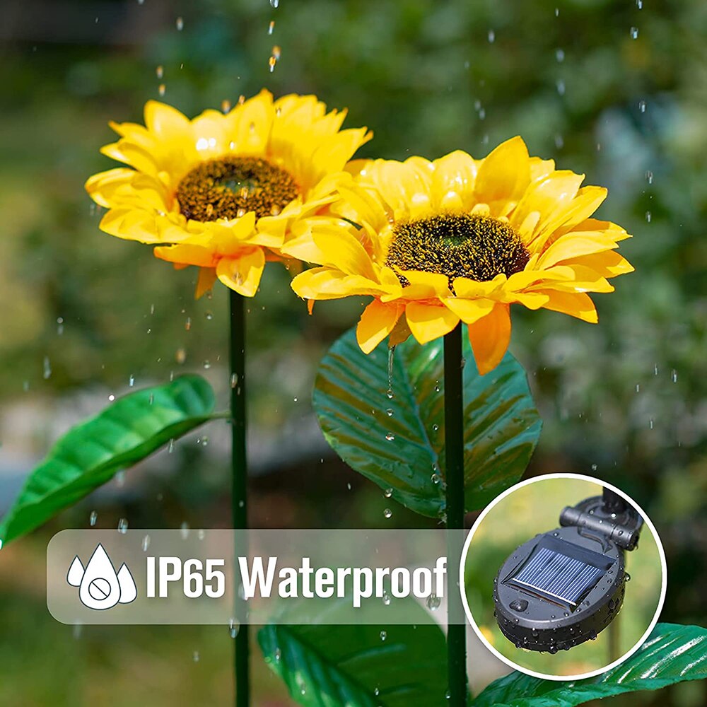 Avelena | Solar-Sonnenblumen: Wasserdichte Gartenerfreude