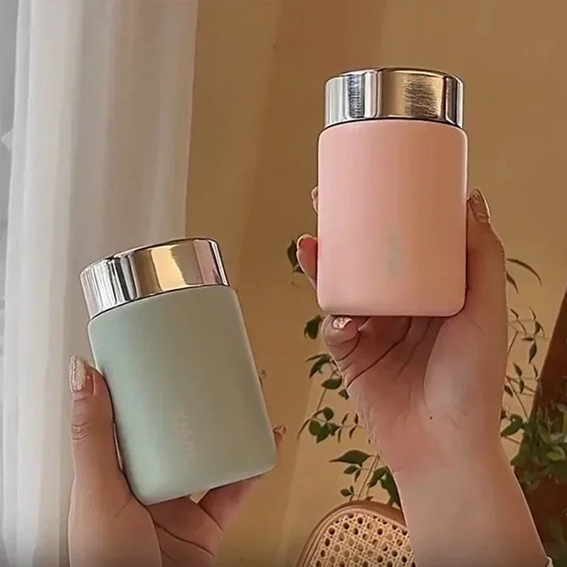 Avelena | 230ml Mini 316 Edelstahl Tragbare Thermoskanne - Taschen-Vakuumflasche