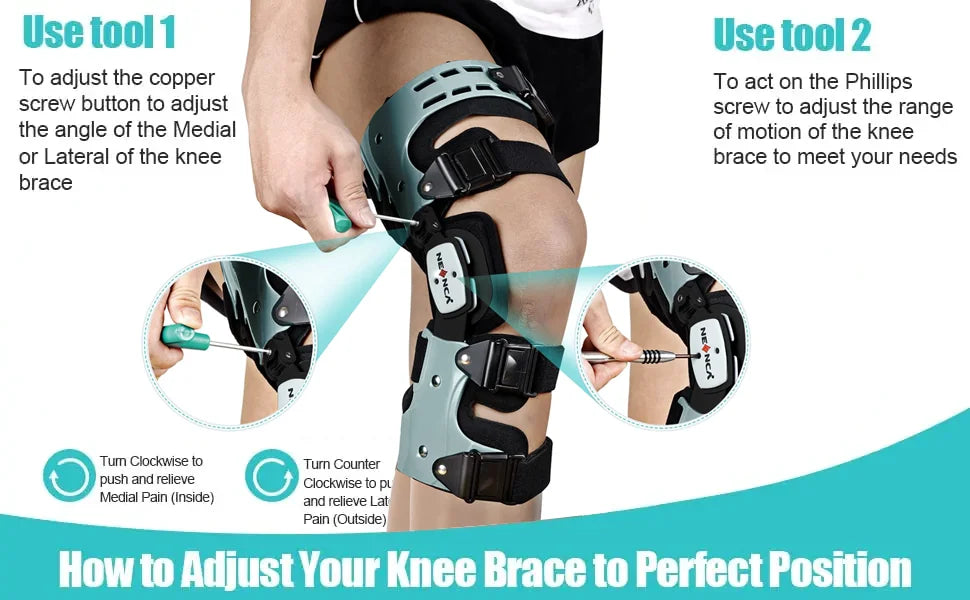 Avelena | ArthroGuard™ | Osteoarthritis Entlastungsbandage für das Knie | Mediale & laterale Unterstützung | Knochen-auf-Knochen-Arthritis-Linderung für Schmerzmanagement