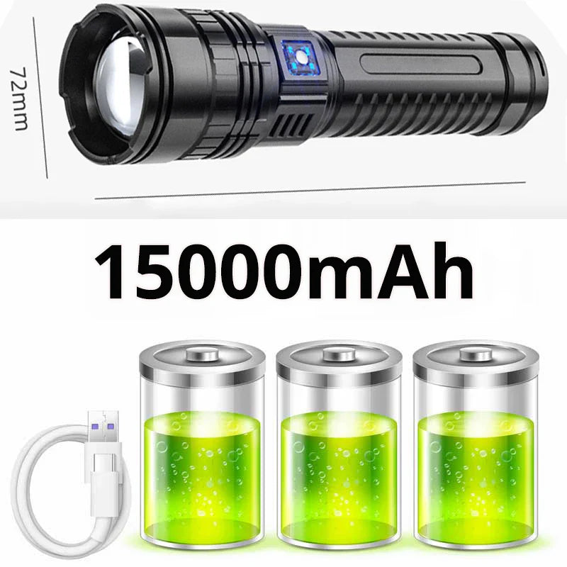 Avelena | Wiederaufladbare 10000 Lumen LED Taschenlampe 1+1 GRATIS – Striker